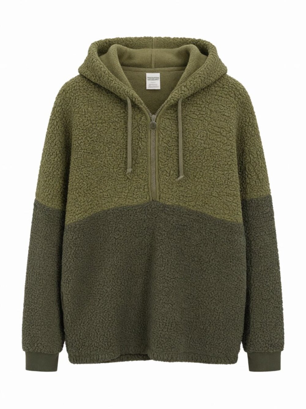 PINK Sherpa Hoodie Women’s L Olive